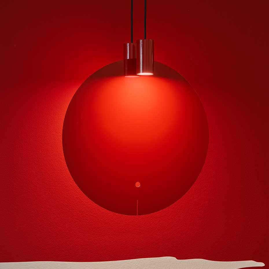 Bijou Pendel Large Glossy Red