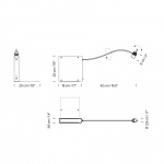 Bib Luz Bordslampa Aluminium Grey Bib Luz Bordslampa Aluminium Grey