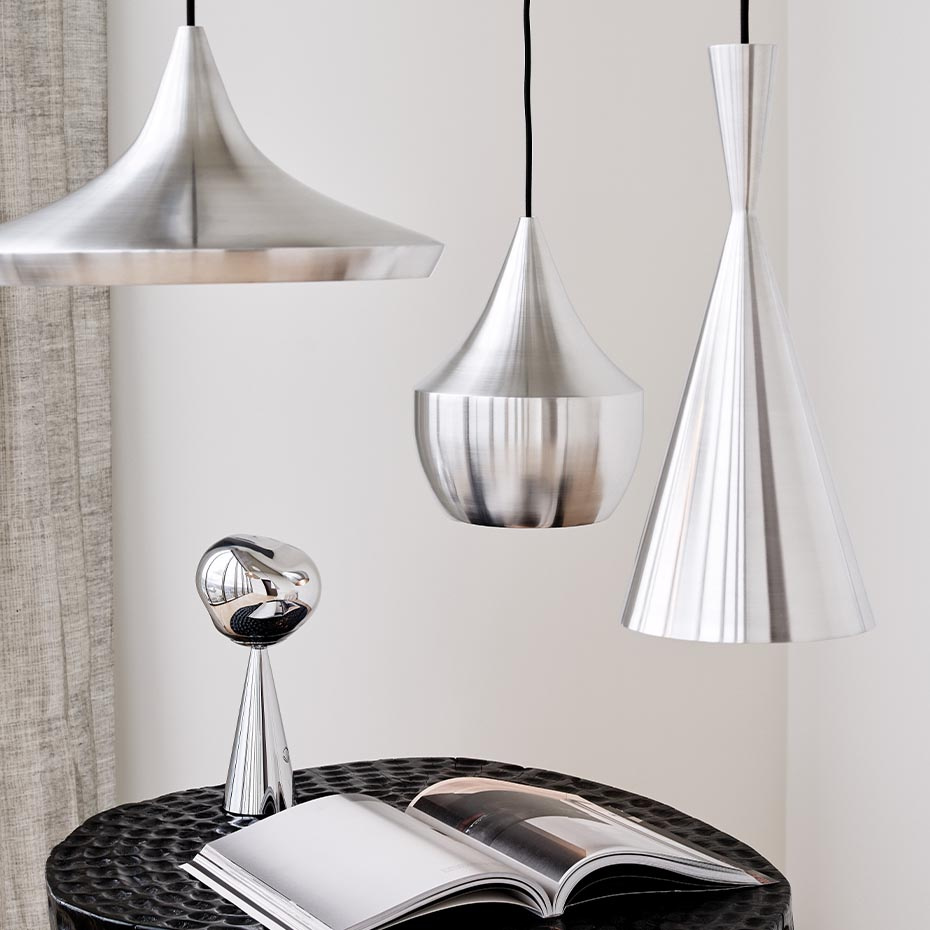 Unbeaten Tall LED Pendel Aluminium