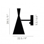 Beat Light Vägglampa Black Beat Light Vägglampa Black