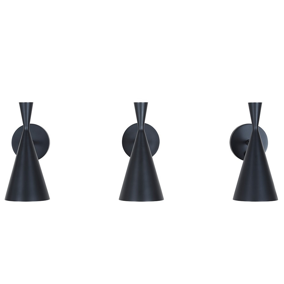 Beat Light Vägglampa Black