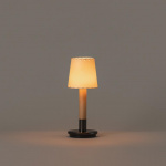 Básica Mínima Batería Bordslampa Stitched Beige Parchment Básica Mínima Batería Bordslampa Stitched Beige Parchment