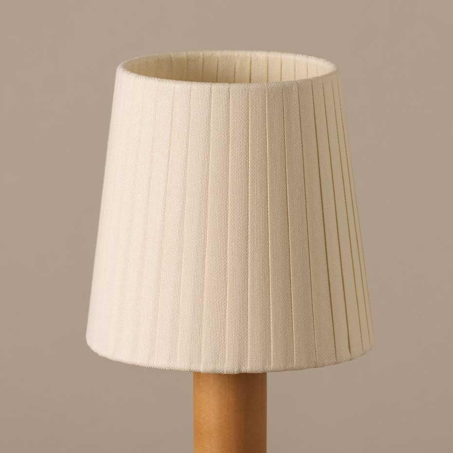 Básica Mínima Batería Bordslampa Natural Ribbon