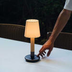 Básica Mínima Batería Bordslampa Natural Ribbon Básica Mínima Batería Bordslampa Natural Ribbon