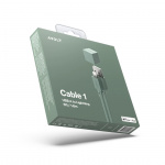 Cable 1 USB A To Lightning Oak Green