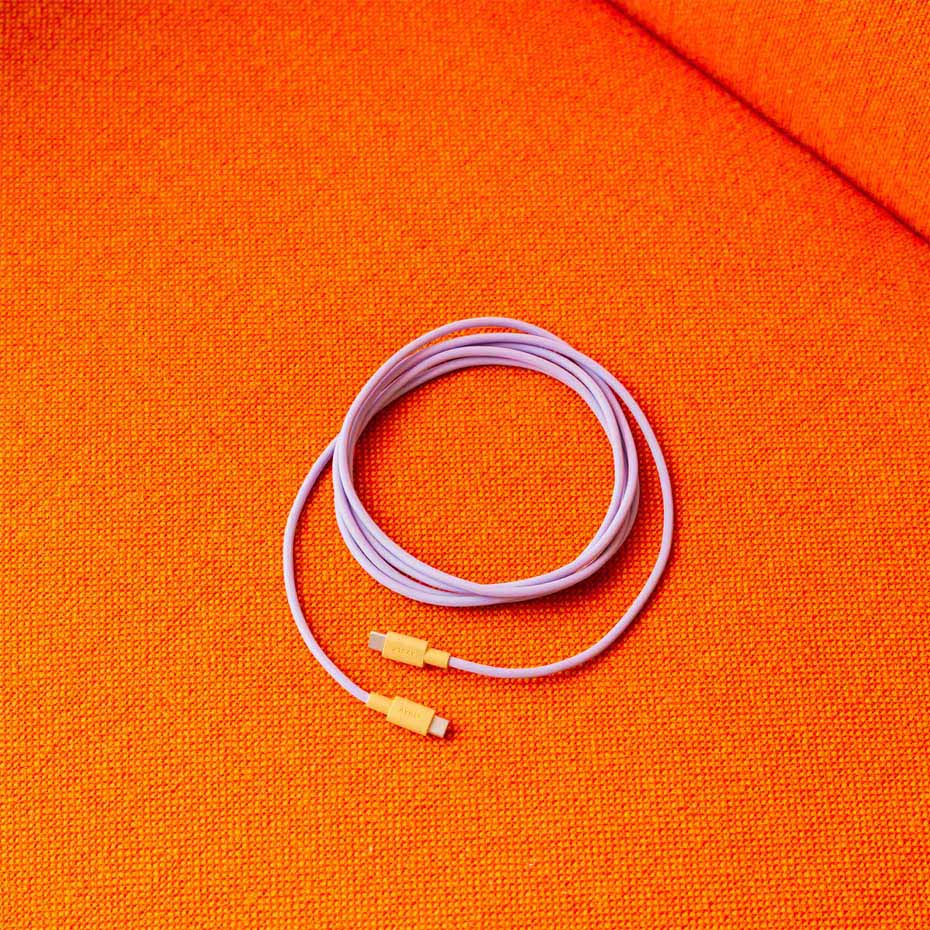 Cable 1 USB-C To USB-C (100W) 2m Bauhaus-Archiv Edition Lavender Glow