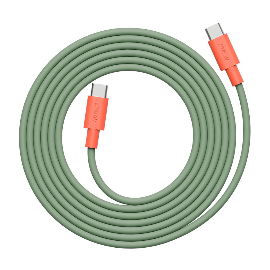 Cable 1 USB-C To USB-C (100W) 2m Bauhaus-Archiv Edition Gecko Bloom