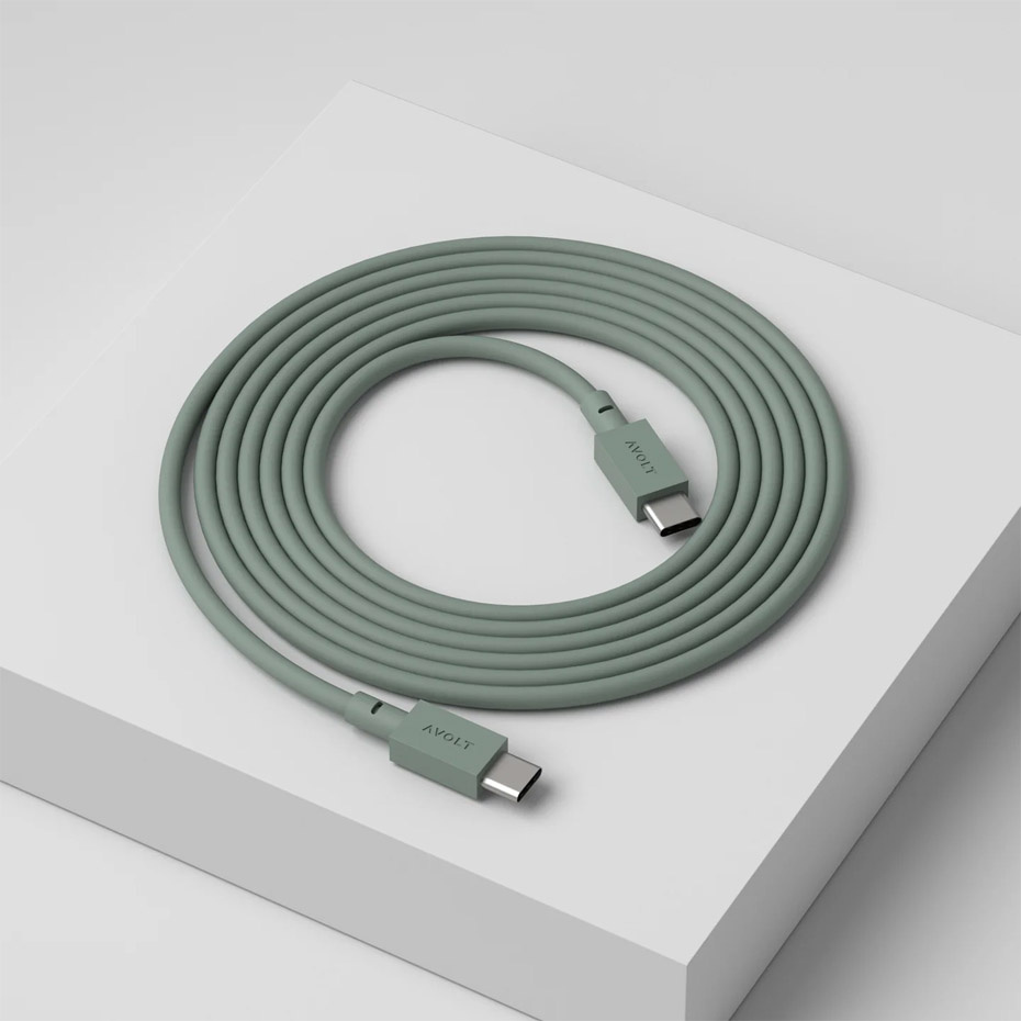 Cable 1 USB-C To USB-C (100W) 2m Oak Green