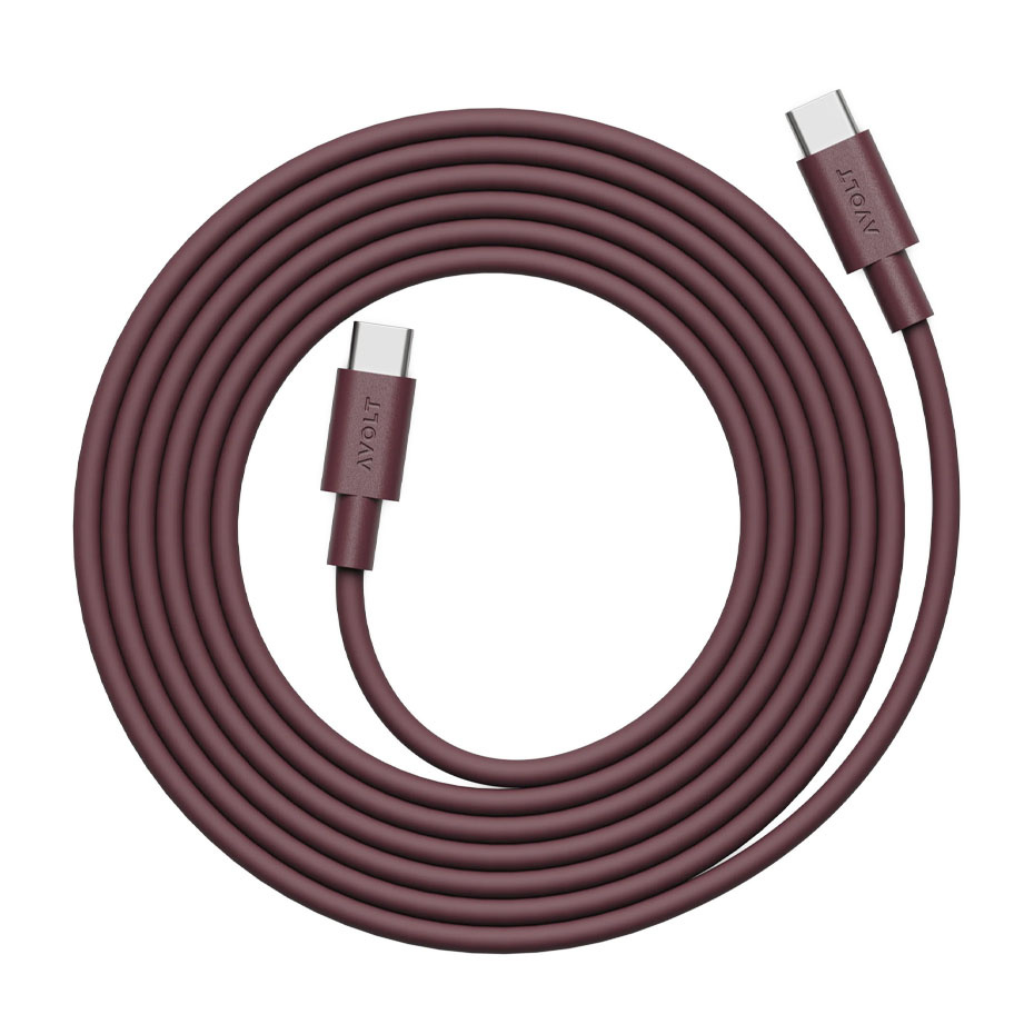 Cable 1 USB-C To USB-C (100W) 2m Bauhaus-Archiv Edition Mulberry Red