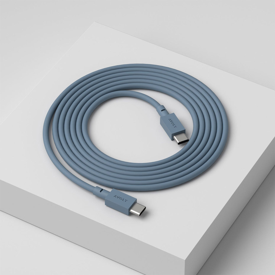 Cable 1 USB-C To USB-C (100W) 2m Shark Blue