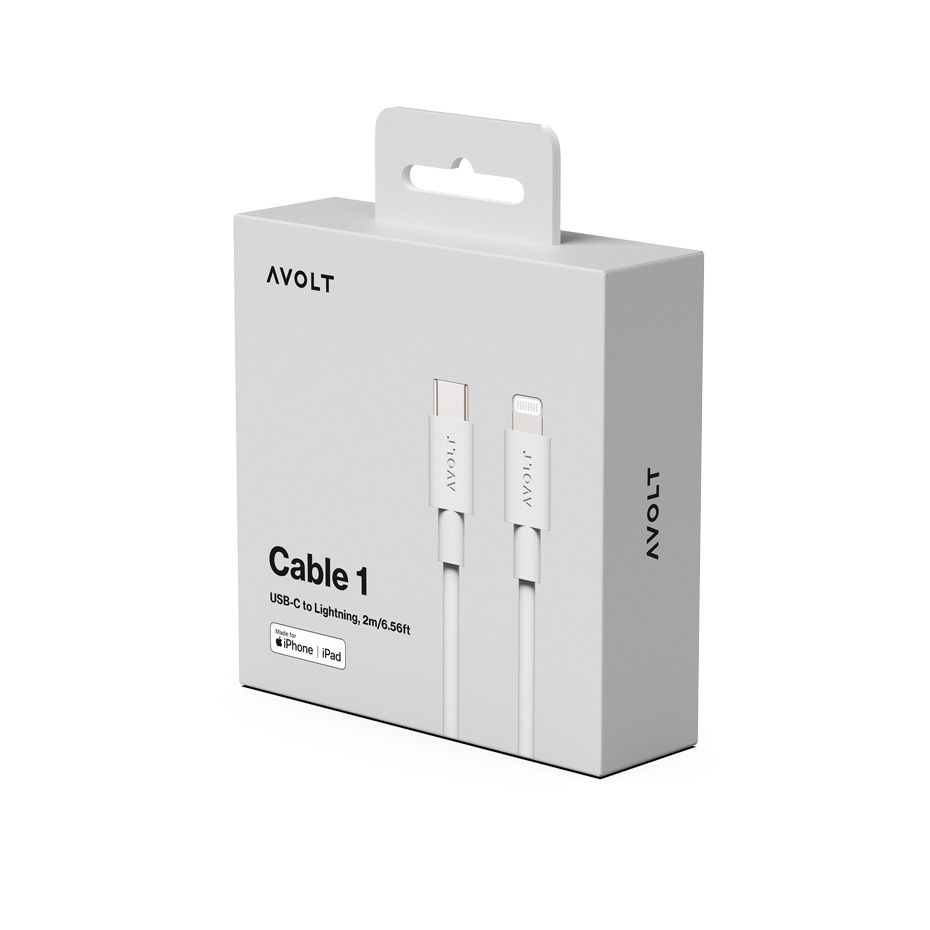 Cable 1 USB-C To Lightning (MFi) 2m Gotland Grey