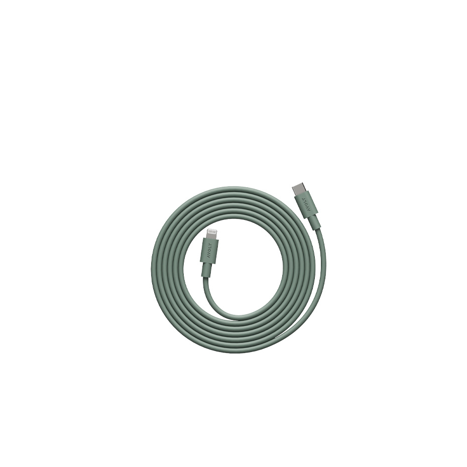 Cable 1 USB-C To Lightning (MFi) 2m Oak Green