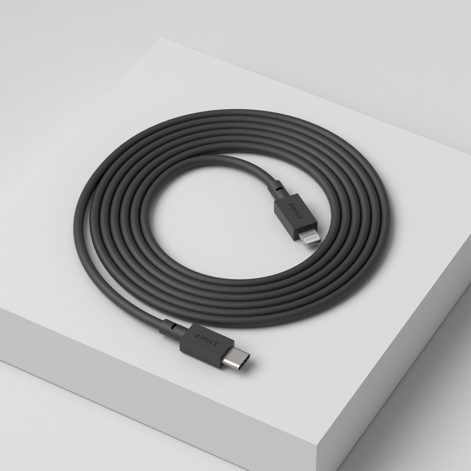 Cable 1 USB-C To Lightning (MFi) 2m Stockholm Black