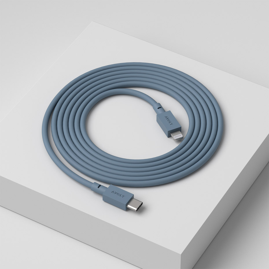 Cable 1 USB-C To Lightning (MFi) 2m Shark Blue