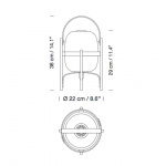 Cestita Bordslampa Opal Polyethylene Cestita Bordslampa Opal Polyethylene