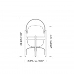 Cestita Bateria Bordslampa Opal Glass Cestita Bateria Bordslampa Opal Glass