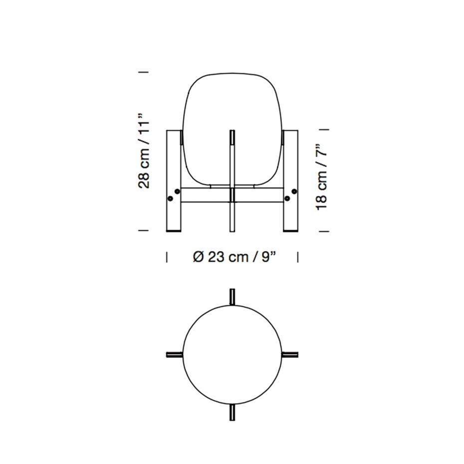 Cestita Metálica Bordslampa