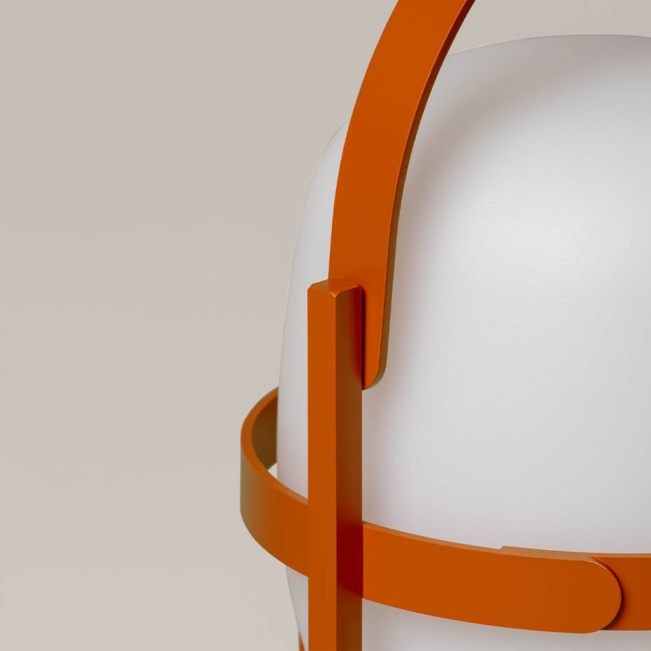 Cestita Alubat Bordslampa Reddish Orange