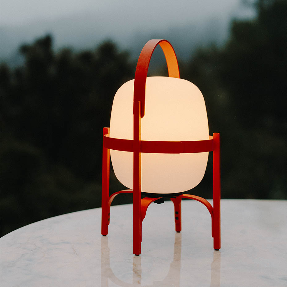 Cestita Alubat Bordslampa Reddish Orange