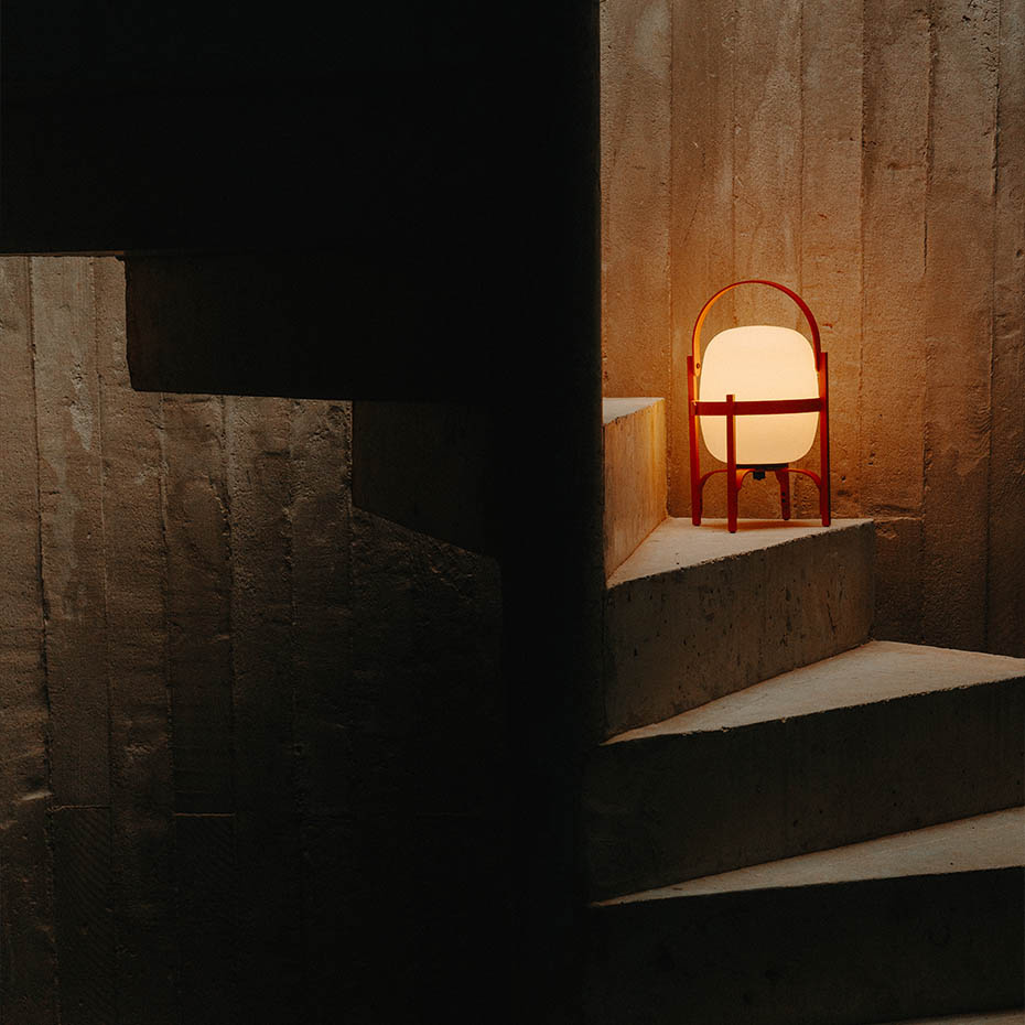 Cestita Alubat Bordslampa Reddish Orange