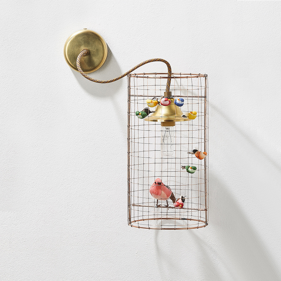 Fågellampa Applique Volière Vägglampa