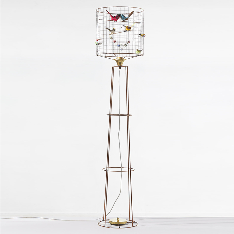 Fågellampa Lampadaire Volière Golvlampa