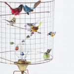 Fågellampa Lampe Haute Volière Bordslampa Fågellampa Lampe Haute Volière Bordslampa