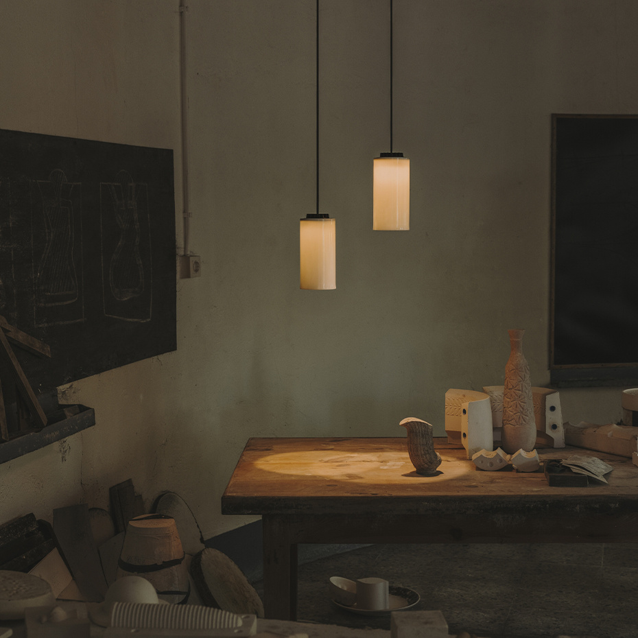 Cirio Simple Pendel White/White Porcelain