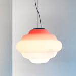 Cloud Opalglas Röd Cloud Opalglas Röd