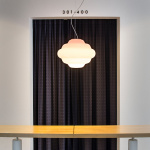 Cloud Opalglas Röd Cloud Opalglas Röd