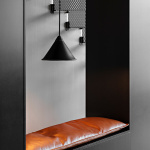 Leather Cone Namibia Pendel 25cm Crude Nature/Black Leather Cone Namibia Pendel 25cm Crude Nature/Black