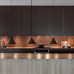 Leather Cone Namibia Pendel 25cm Ocean Blue/Black Leather Cone Namibia Pendel 25cm Ocean Blue/Black