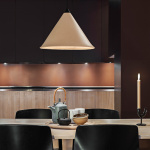 Leather Cone Namibia Pendel 35cm Oak/Black Leather Cone Namibia Pendel 35cm Oak/Black