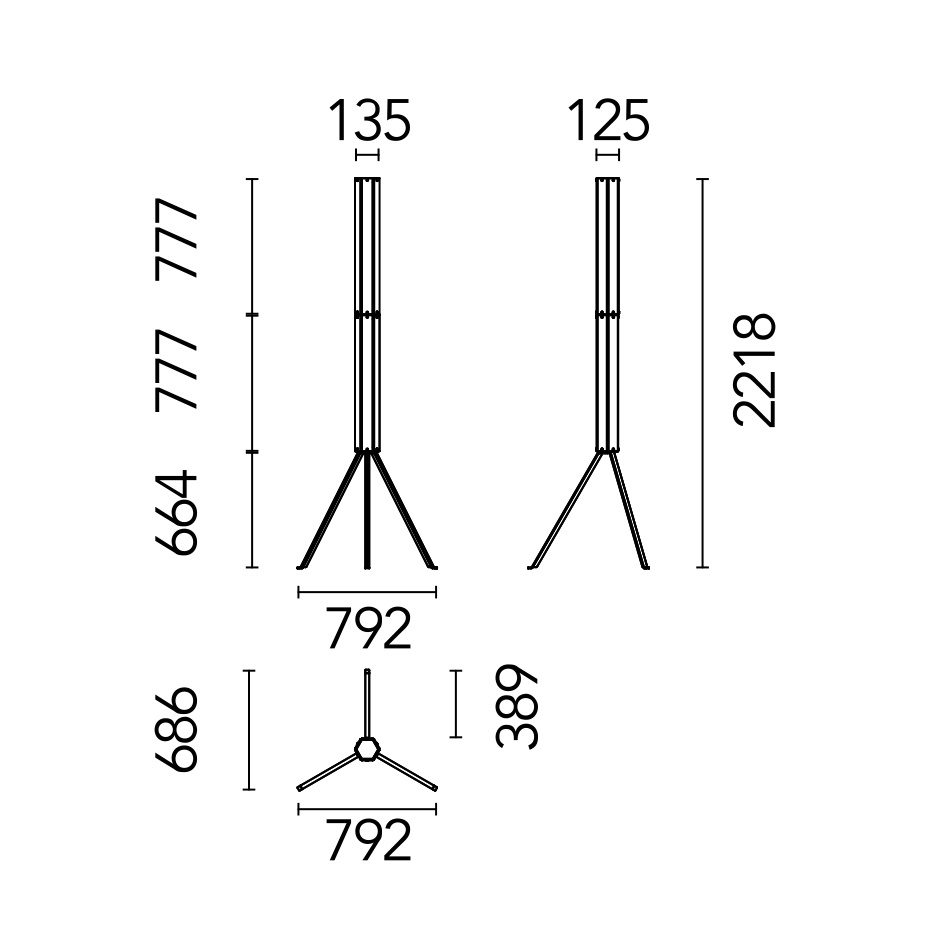 SuperWire F Golvlampa Clear/Polished Aluminum