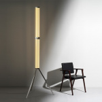 SuperWire F Golvlampa Clear/Polished Aluminum Flos SuperWire F Golvlampa