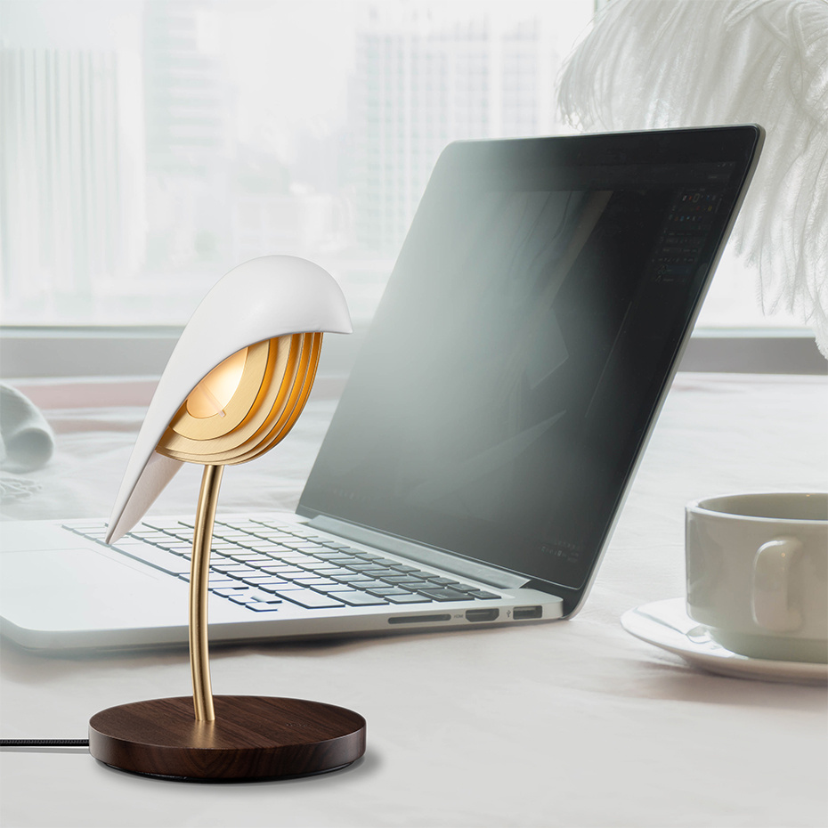 Bird Bordslampa Aqua Blue