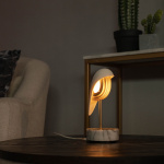 Whisper Bordslampa & Väckarklocka White Gold Whisper Bordslampa & Väckarklocka White Gold