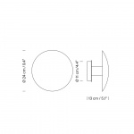 Disco Vägglampa Medium Satin Nickel Disco Vägglampa Medium Satin Nickel