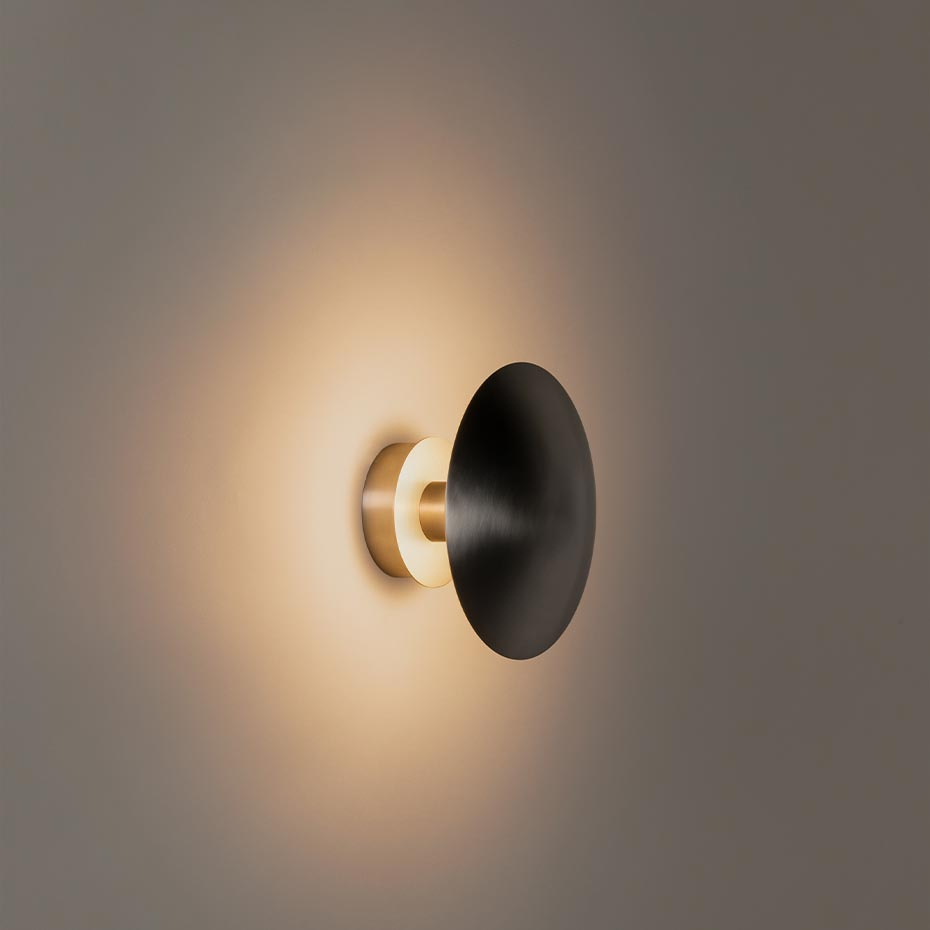 Disco Vägglampa Medium Satin Nickel