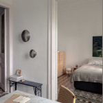 Disco Vägglampa Medium Satin Nickel Disco Vägglampa Medium Satin Nickel