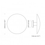 Disco Vägglampa Large Satin Nickel Disco Vägglampa Large Satin Nickel