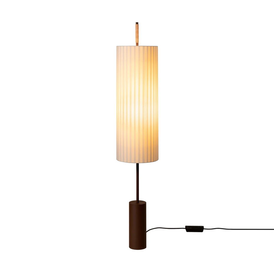 Dórica Golvlampa Dark Brown/Natural Ribbon