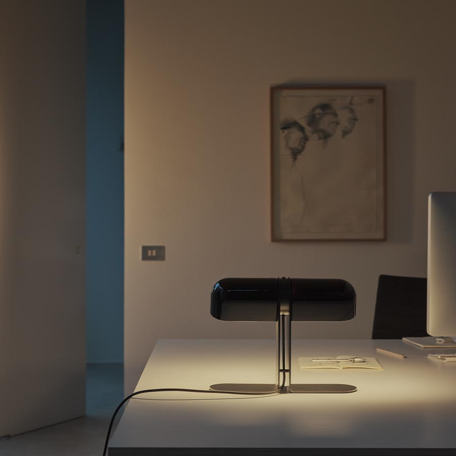 Duo Bordslampa Opaque Black