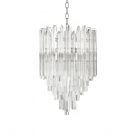 Salerno Ljuskrona Nickel/Clear Glass Salerno Ljuskrona Nickel/Clear Glass