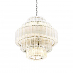 Vittoria Ljuskrona Small Nickel/Clear Glass Vittoria Ljuskrona Small Nickel/Clear Glass