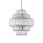 Vittoria Ljuskrona Small Nickel/Clear Glass Vittoria Ljuskrona Small Nickel/Clear Glass