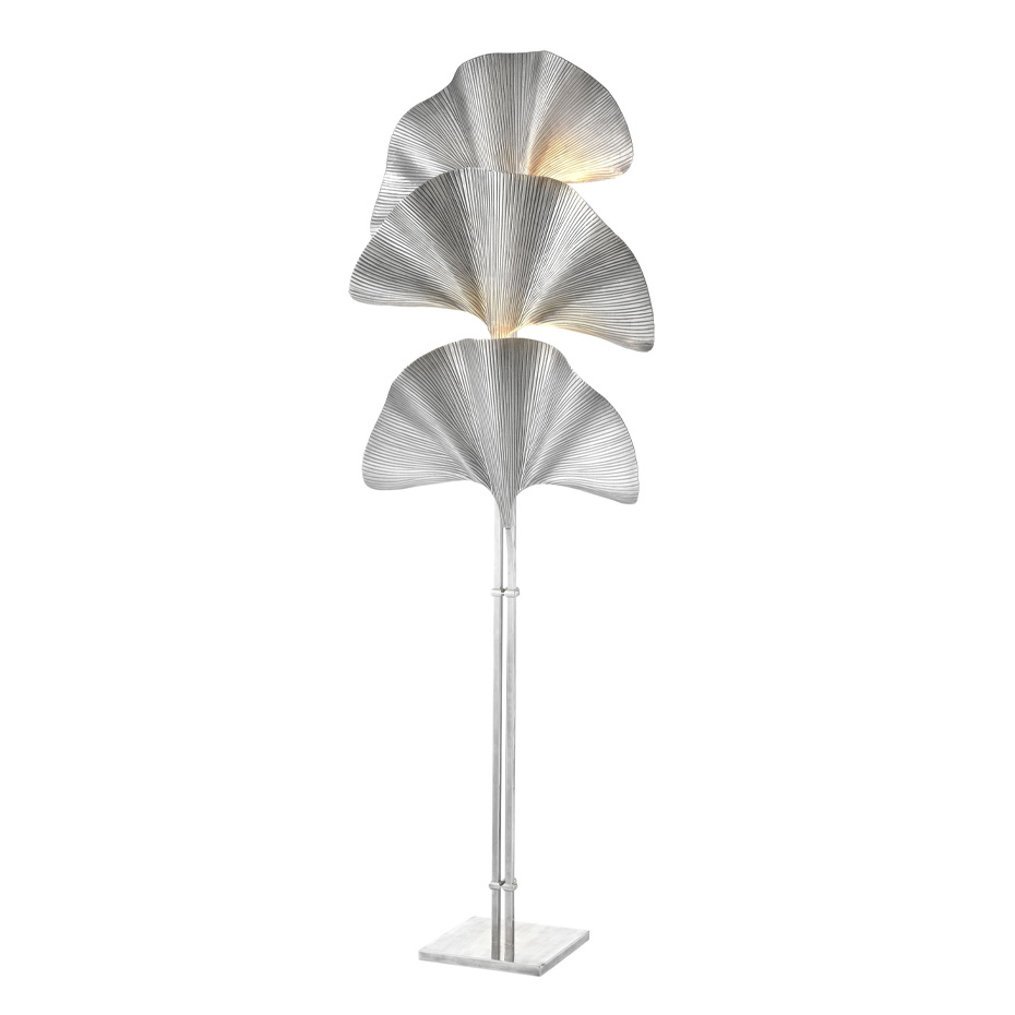 Las Palmas Golvlampa Tarnished Silver Plated