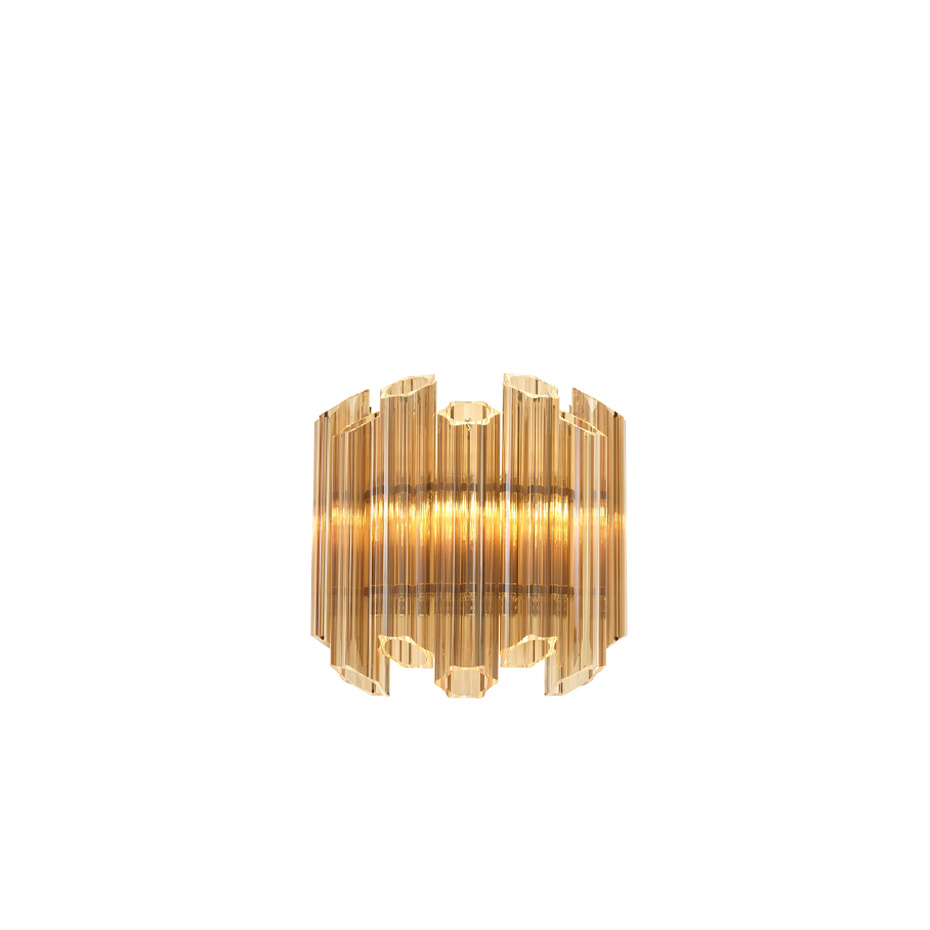 Vittoria Vägglampa Gold/Gold Glass