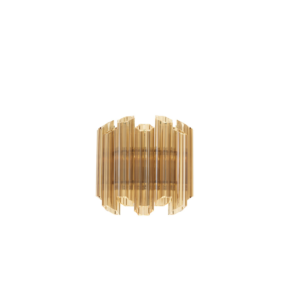 Vittoria Vägglampa Gold/Gold Glass