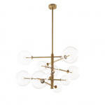 Argento Ljuskrona Small Antique Brass/Clear Glass Argento Ljuskrona Small Antique Brass/Clear Glass